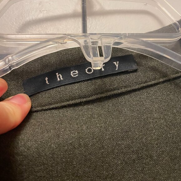 Theory Women's Jacket olive‎ green excellent condition size L - Picture 3 of 5